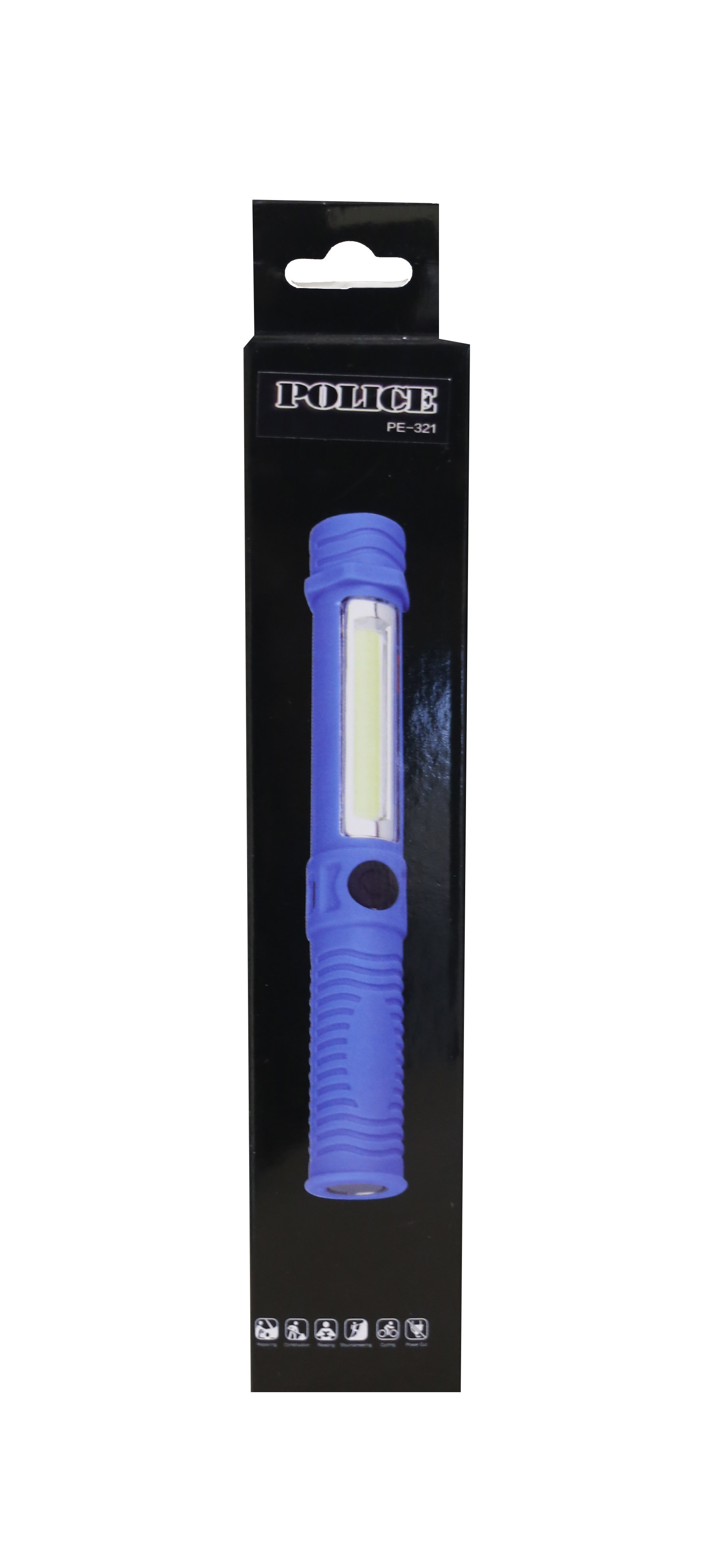 Police PE-321 Yan Aydınlatma Işıklı ve Magnet, Şarjlı  El Feneri
