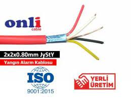 Onli ON-0208 2x2x0,80mm J-Y(st)Y...Lg CCA 100 metre Yangın Alarm Kablosu