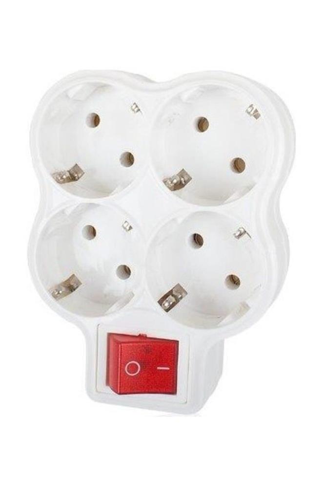 Mutlusan Topraklı Beyaz 3lü Fiş,Priz (Yonca Tip) 001 170 033002 00 00