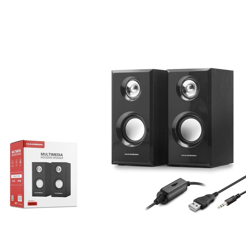 Hadron HD6052 Bilgisayar Speaker Usb 2.0 1.1 7.5-9.4-14.8CM Siyah Hadron HD6052 Bilgisayar Speaker Usb 2.0 1.1 7.5-9.4-14.8CM Siyah