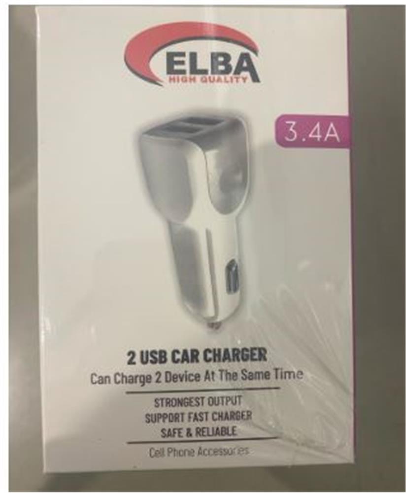 ELB28-AR3P ELBA 3.4A  2USB ARAÇ BAŞLIK