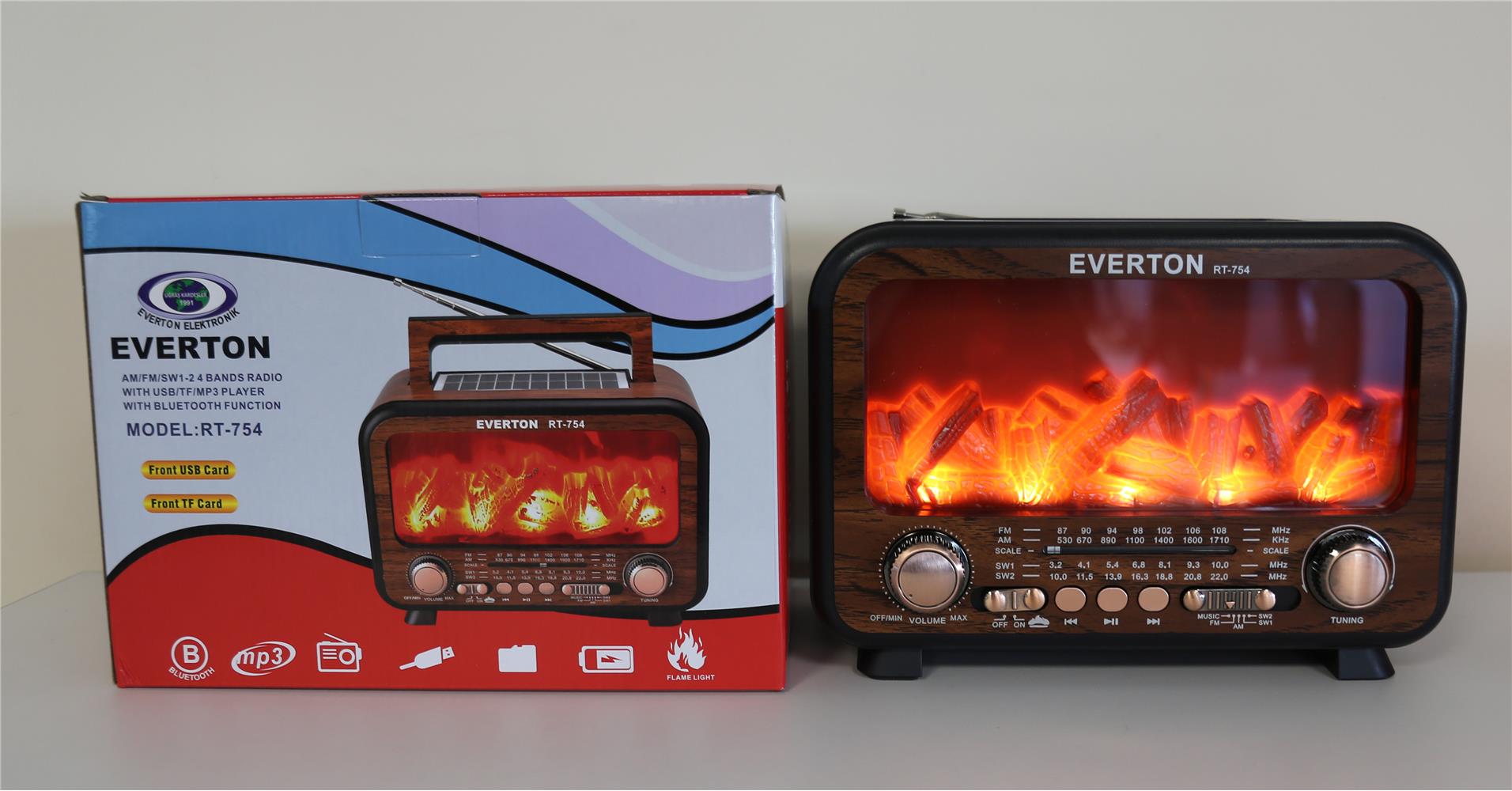 Everton Rt-754 Bluetooth Fm-Usb-Tf-Aux Şarjlı Nostaljik Radyo Everton Rt-754 Bluetooth Fm-Usb-Tf-Aux Şarjlı Nostaljik Radyo