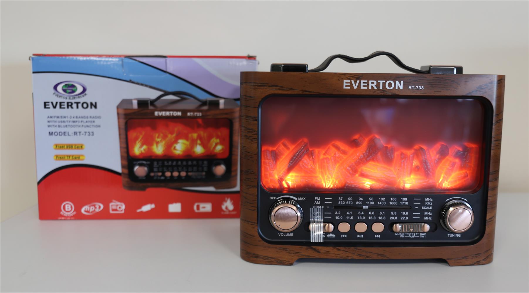 Everton Rt-733 Bluetooth Fm-Usb-Tf-Aux Şarjlı Nostaljik Radyo Everton Rt-733 Bluetooth Fm-Usb-Tf-Aux Şarjlı Nostaljik Radyo