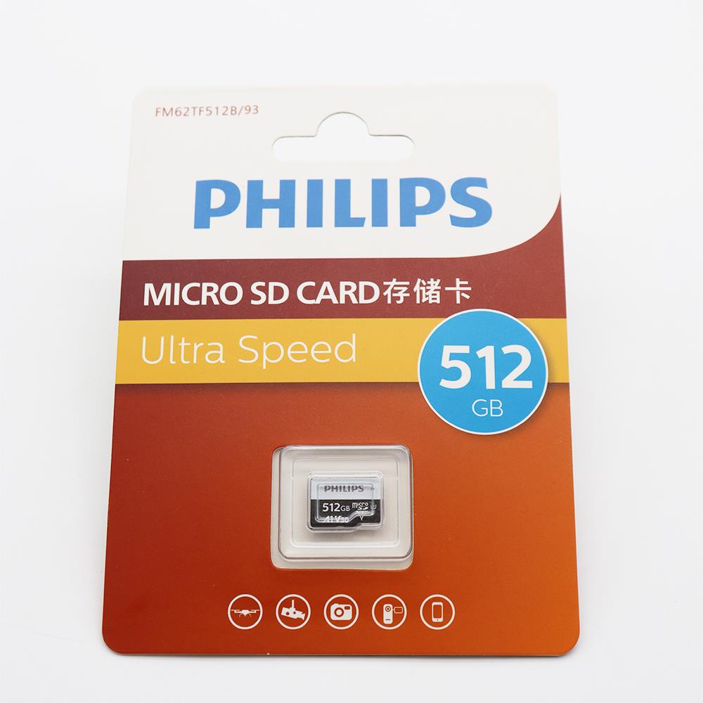 Philips 512GB A1 V30 MicroSDXC Hafıza Kartı (Adaptörsüz)