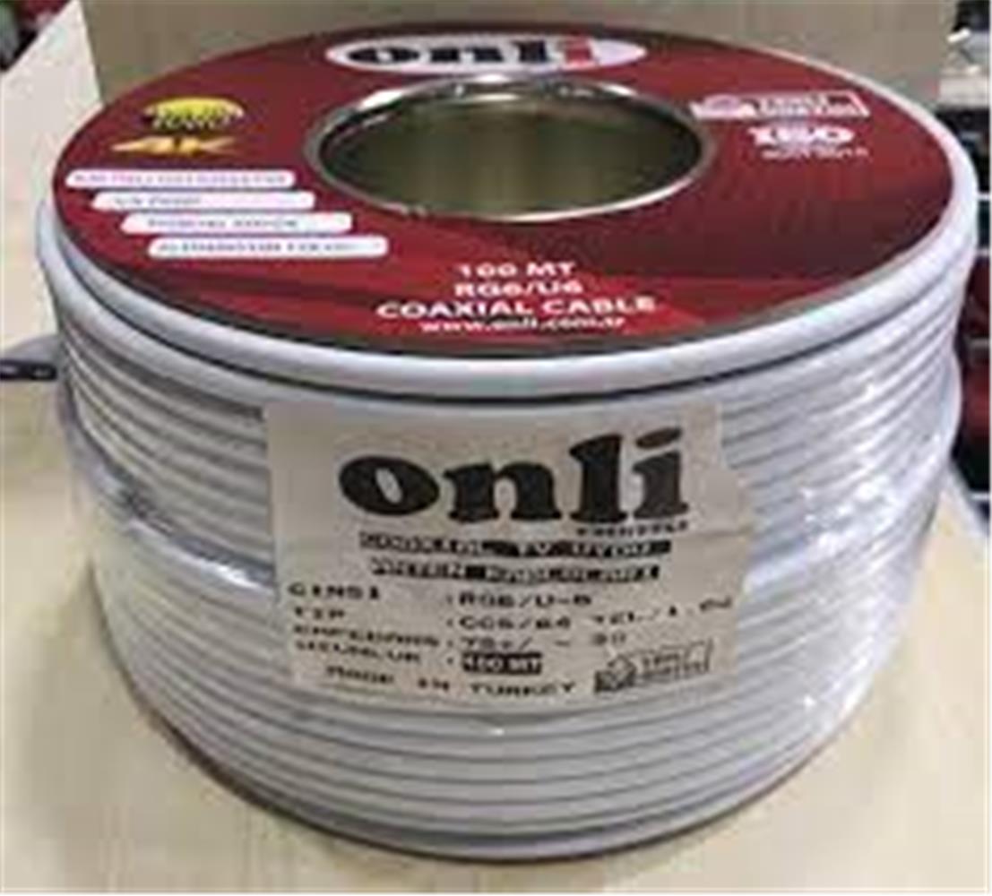 Onli ON-9601 RG6-U6 96 Tel 1,02 CCS-AL 100 metre Anten Uydu Kablosu