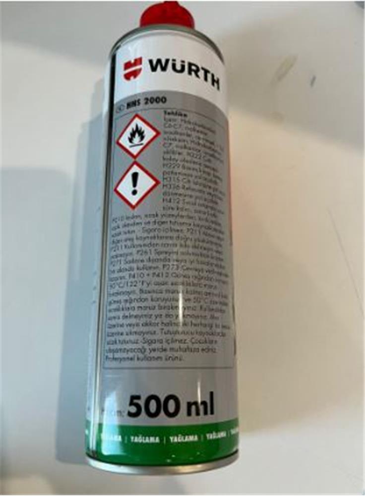 Würth 500ml Multi Çok Amaçlı Sprey Yağlama Ve Sızma Özellikli