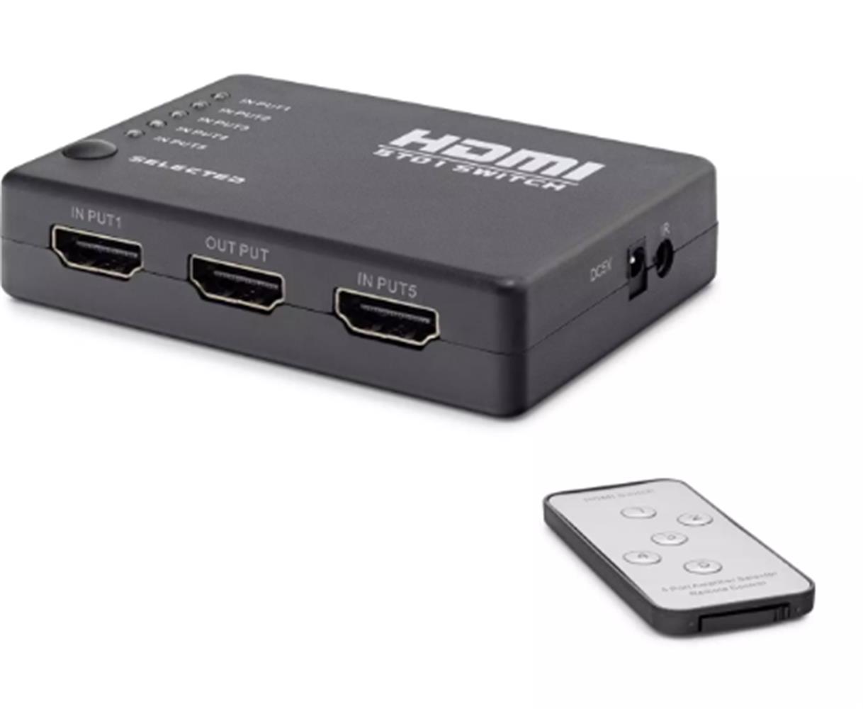 Hadron Hdx1272 5 Port Hdmi Switch 5Giriş 1Çıkış Kumandalı Hadron Hdx1272 5 Port Hdmi Switch 5Giriş 1Çıkış Kumandalı