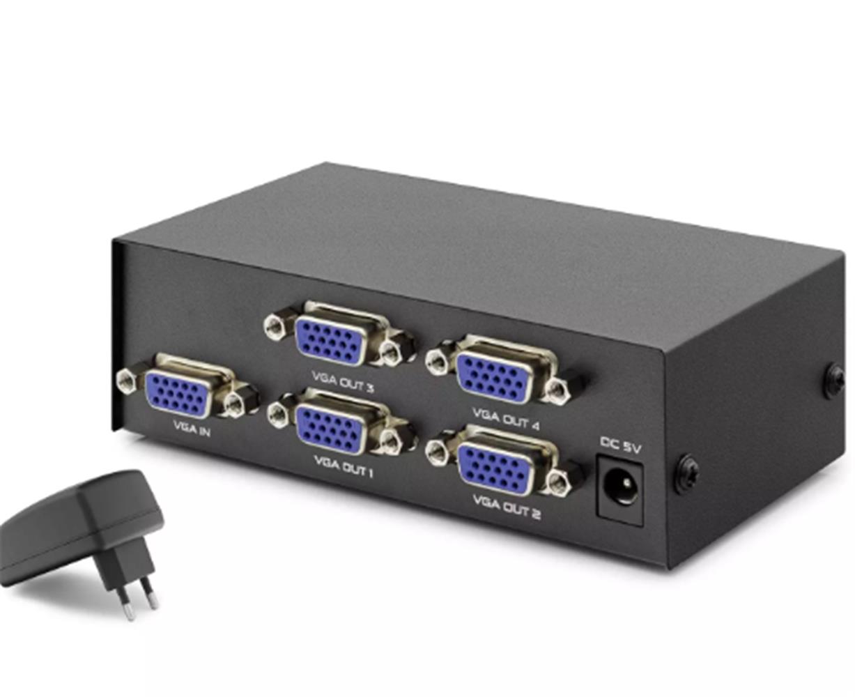 Hadron Hdx1278 4 Port Vga Splitter 200Mhz 1-In 4-Out Siyah Hadron Hdx1278 4 Port Vga Splitter 200Mhz 1-In 4-Out Siyah