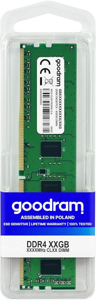 Goodram 8GB 3200MHz DDR4 CL22 1.1V GR3200D464L22S-8G Kutulu Pc Bellek