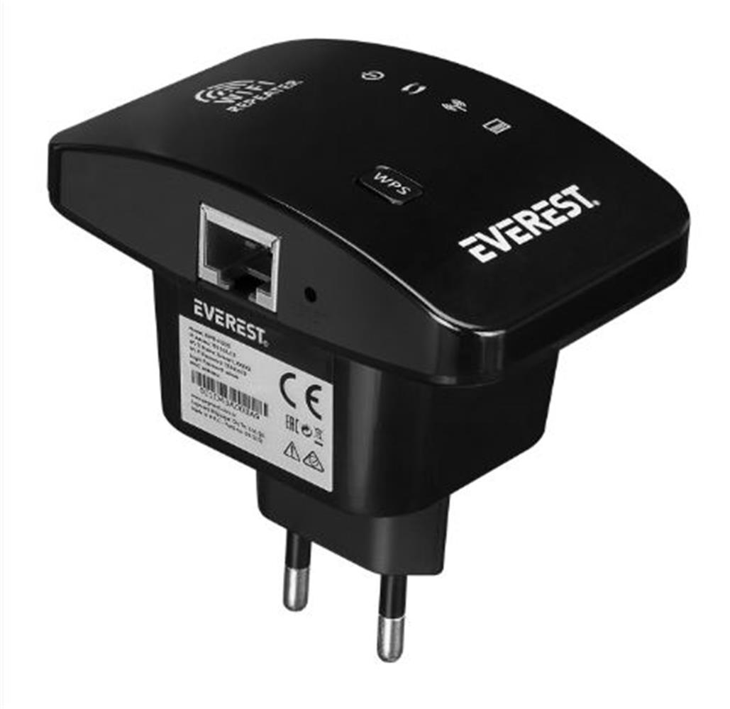 Everest EWR-N300 2.4GHz 300Mbps 1xWAN-LAN Dahili Antenli Repeater+AP Kablosuz Menzil Genişletici