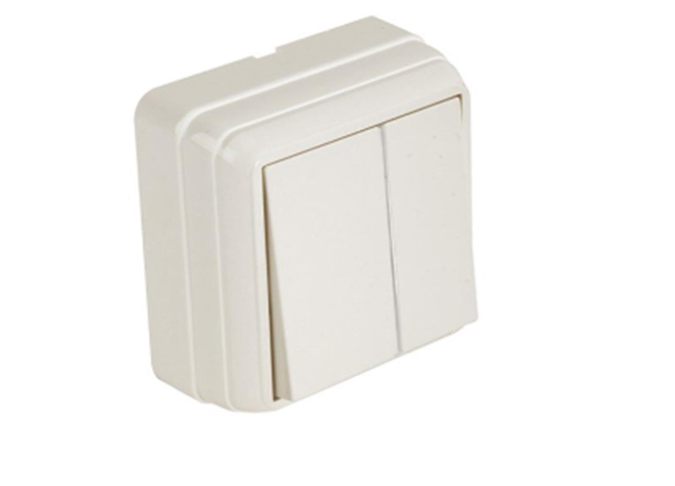 Mutlusan  Bron Sıva Üstü Komütatör Beyaz (2160 302 0201)