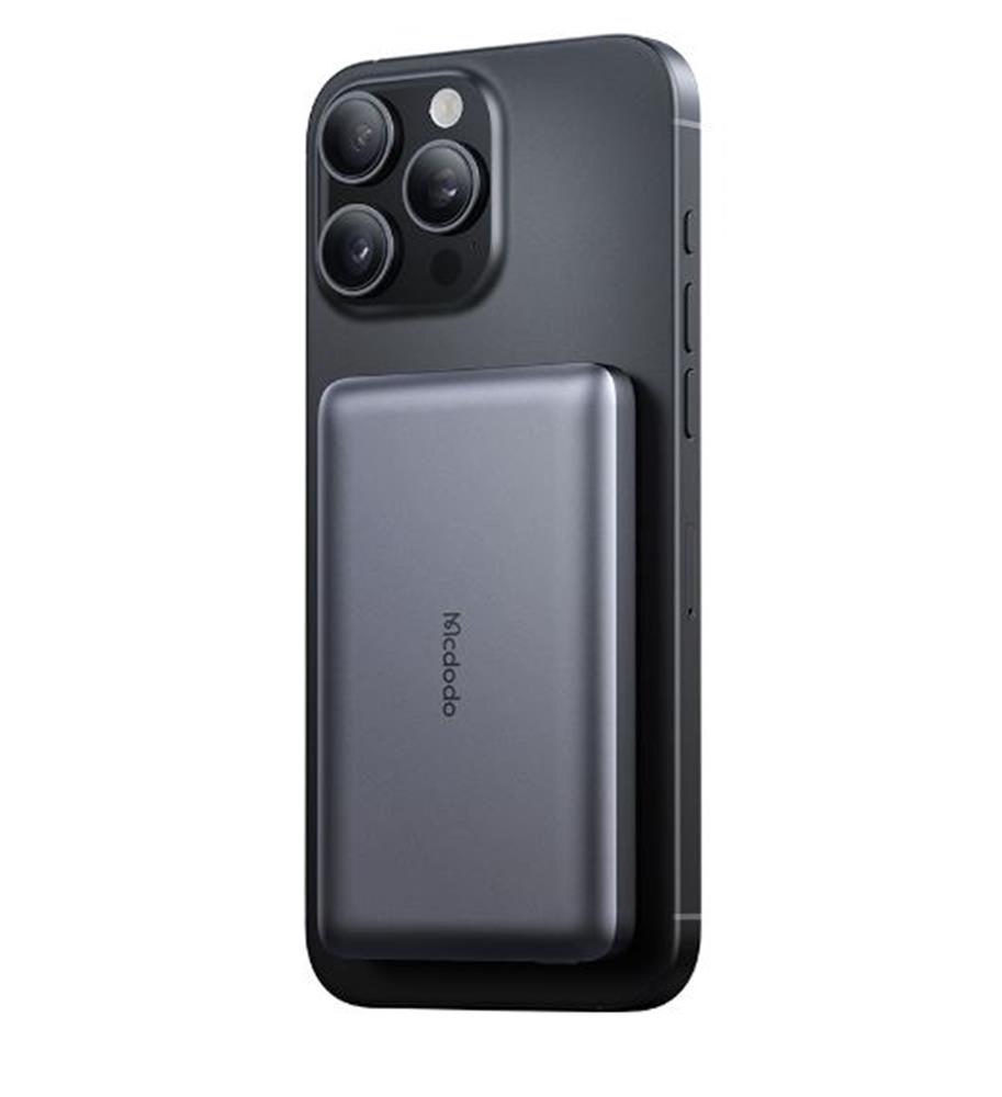 MCDODO MC-4651 10000mAh 20W Metal Ultra İnce Manyetik Kablosuz Powerbank - Siyah MCDODO MC-4651 10000mAh 20W Metal Ultra İnce Manyetik Kablosuz Powerbank - Siyah