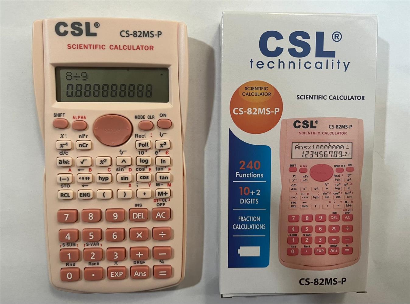 CSL CS-82MS-P Pembe Fonksiyonel Hesap Makinesi