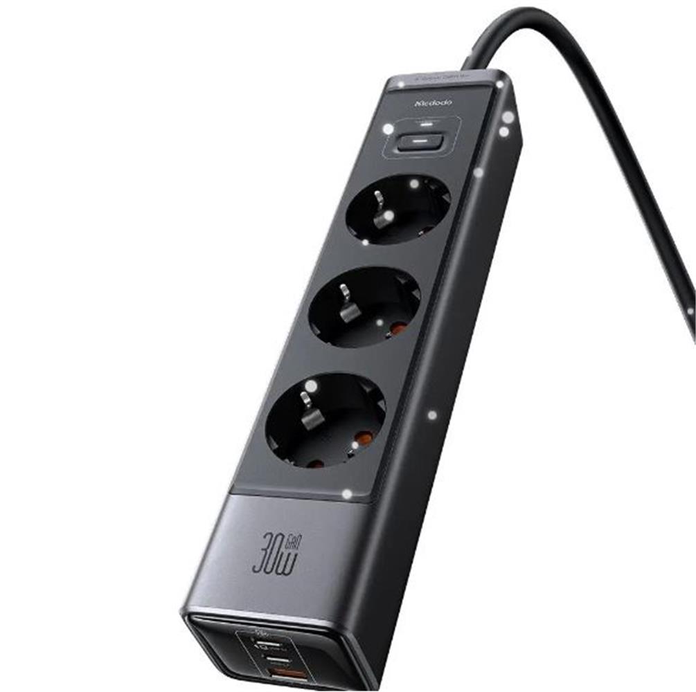 MCDODO CH-0620 6sı 1 arada GaN 30W HIZLI ŞARJ CİHAZI - Siyah