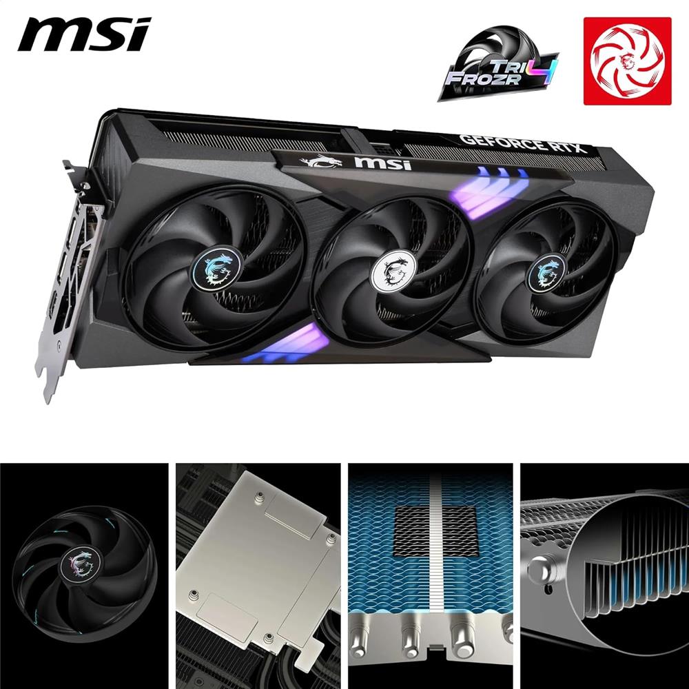 Msi GeForce RTX5070 12G Gaming Trio OC 12GB GDRR7 192B DX12 PCIE 5.0 X16 (3XDP 1XHDMI) Ekran Kartı