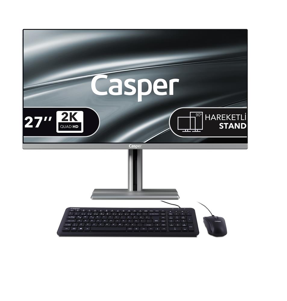 Casper Nirvana A97.1362-BE00X-V-G-K Gri i7 13620H 16GB 500GB NVME SSD 27" Pivot FreeDOS All In One