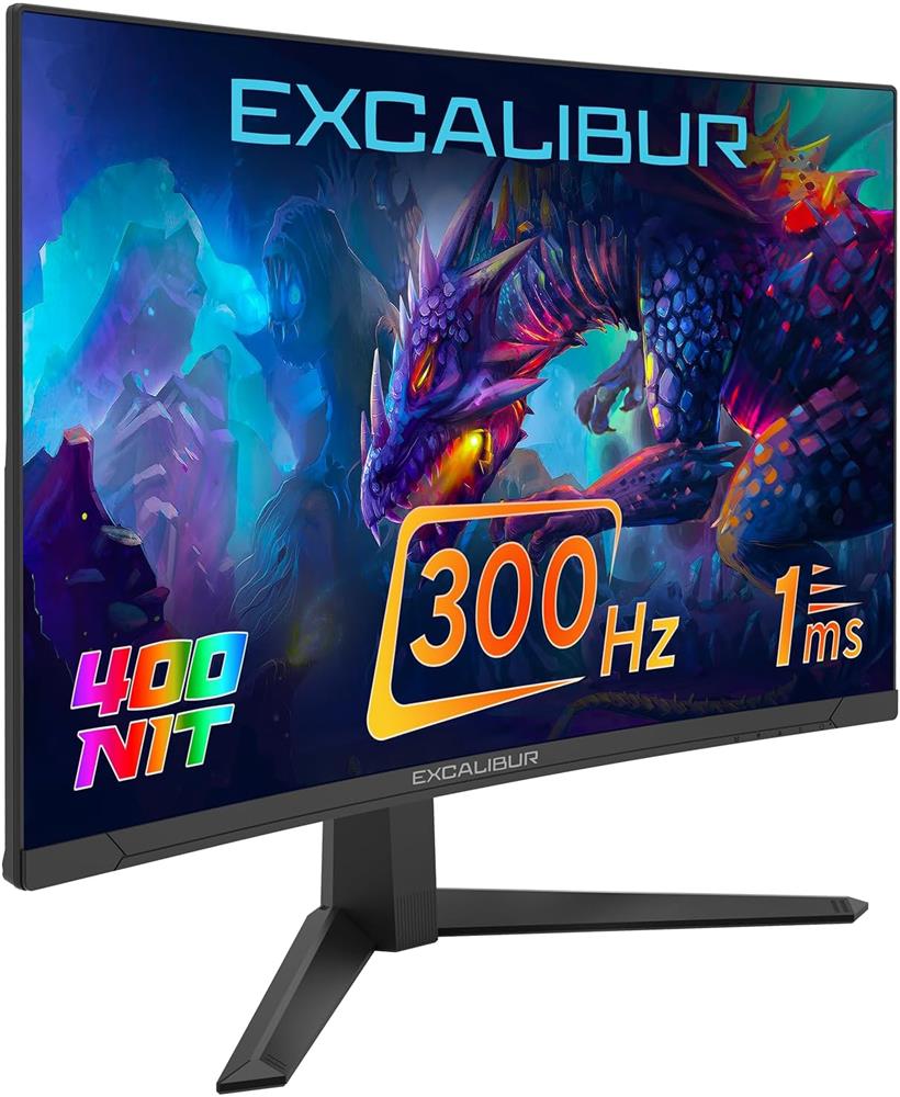 Casper 27" Excalibur E27FVC-E 300HZ 1MS 400NIT Fast VA Curved HDR10 Oyuncu Monitörü