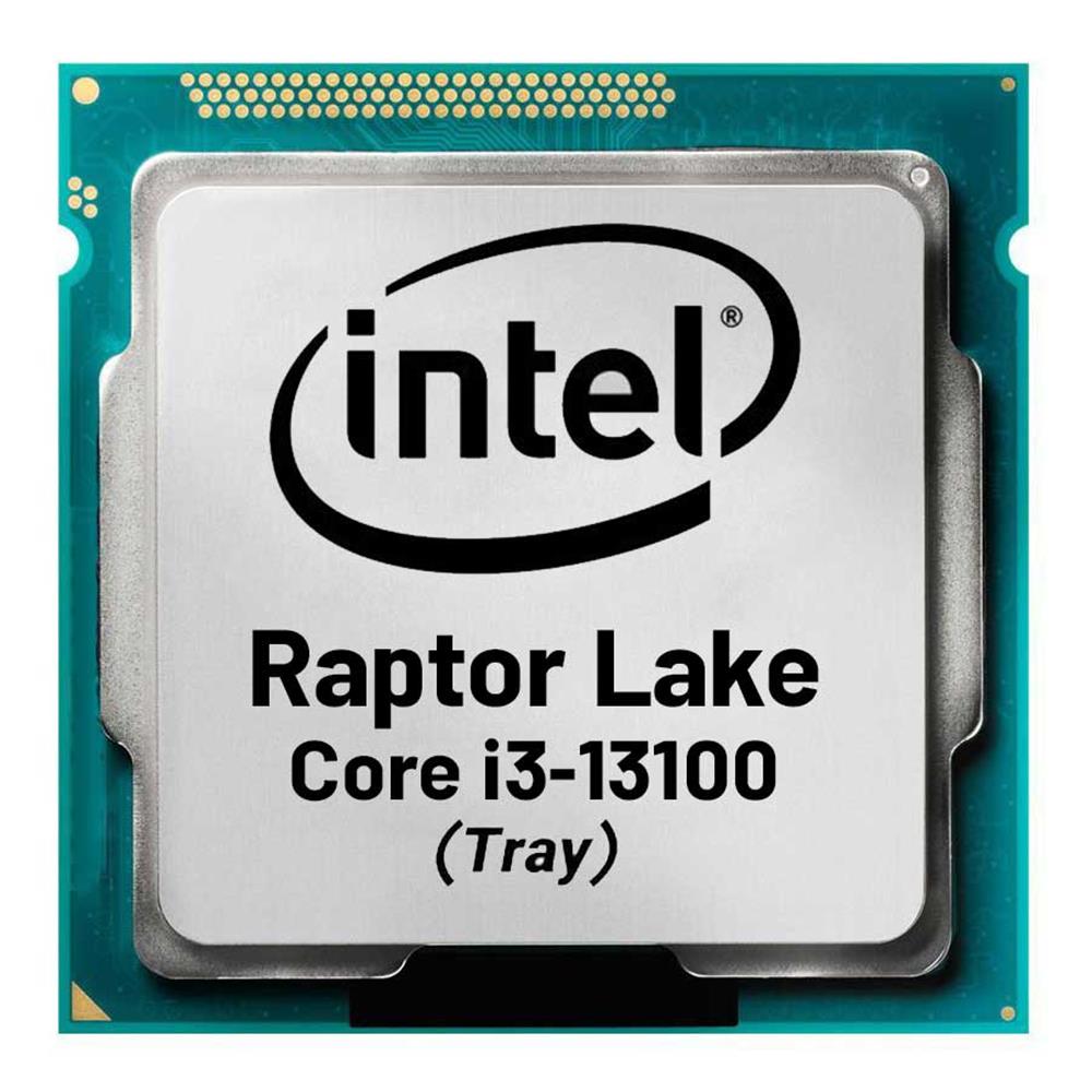 Intel Raptor Lake I3 13100 TRAY 3.40GHZ ~ 4.50GHZ 12MB 1700P Kutusuz İşlemci