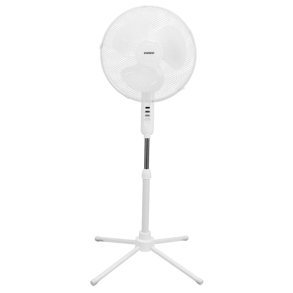 Everest FAN10 EcoWind Beyaz Metal Yıldız Ayak 3 Bıçaklı Vantilatör- Pervanesi 16" Maks 45W 3 Kademe