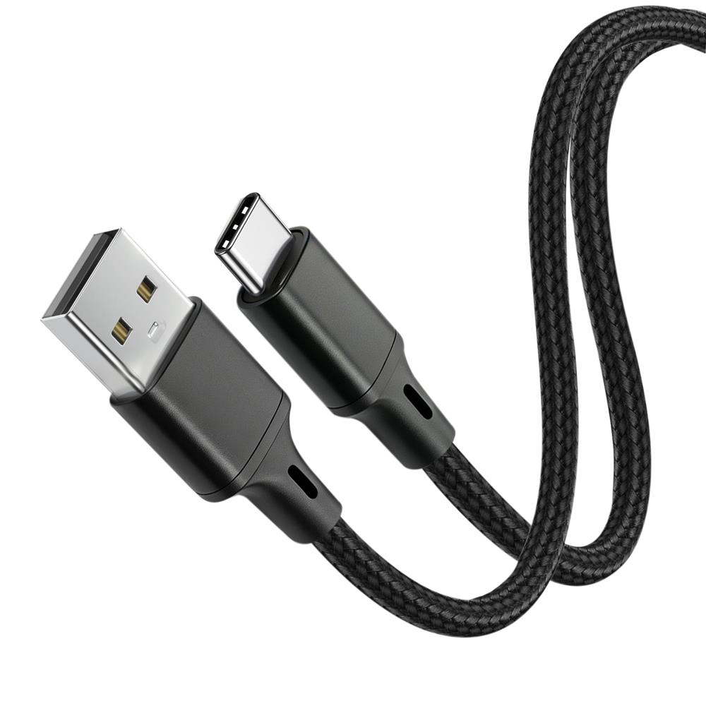 Vcom CU252 Type-C to USB 3m 15W (5V-3A) Örgülü Şarj Kablosu