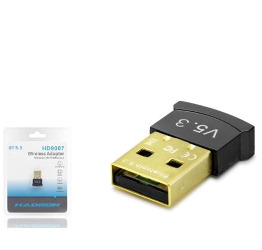 HADRON HD9007 USB Bluetooth Adaptör 5.3 Siyah