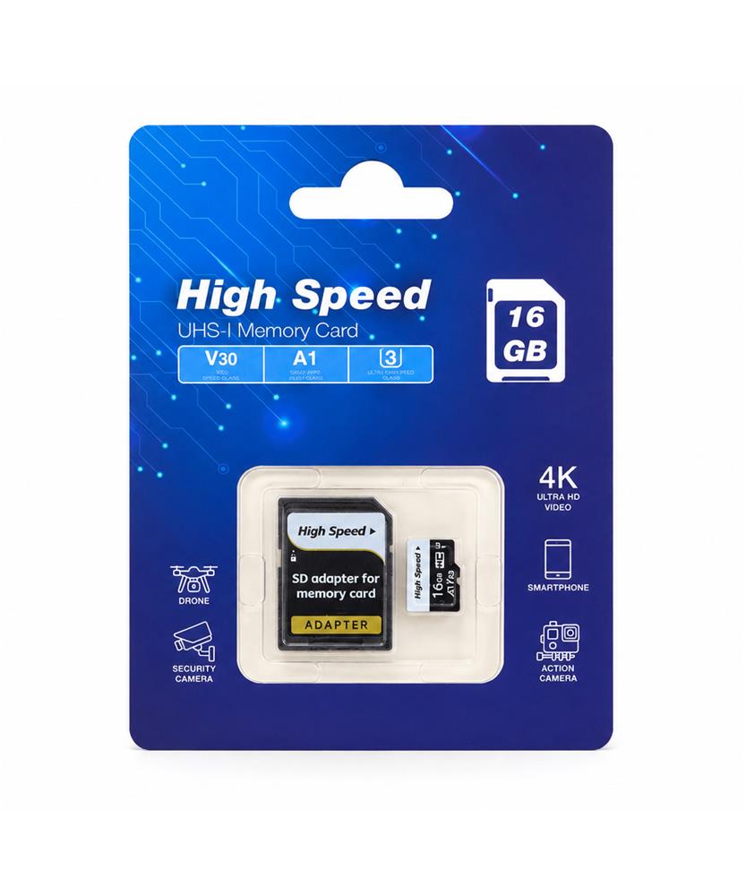 ELBA High Speed 16GB A1 V30 U3 Micro Hafıza Kartı Class10