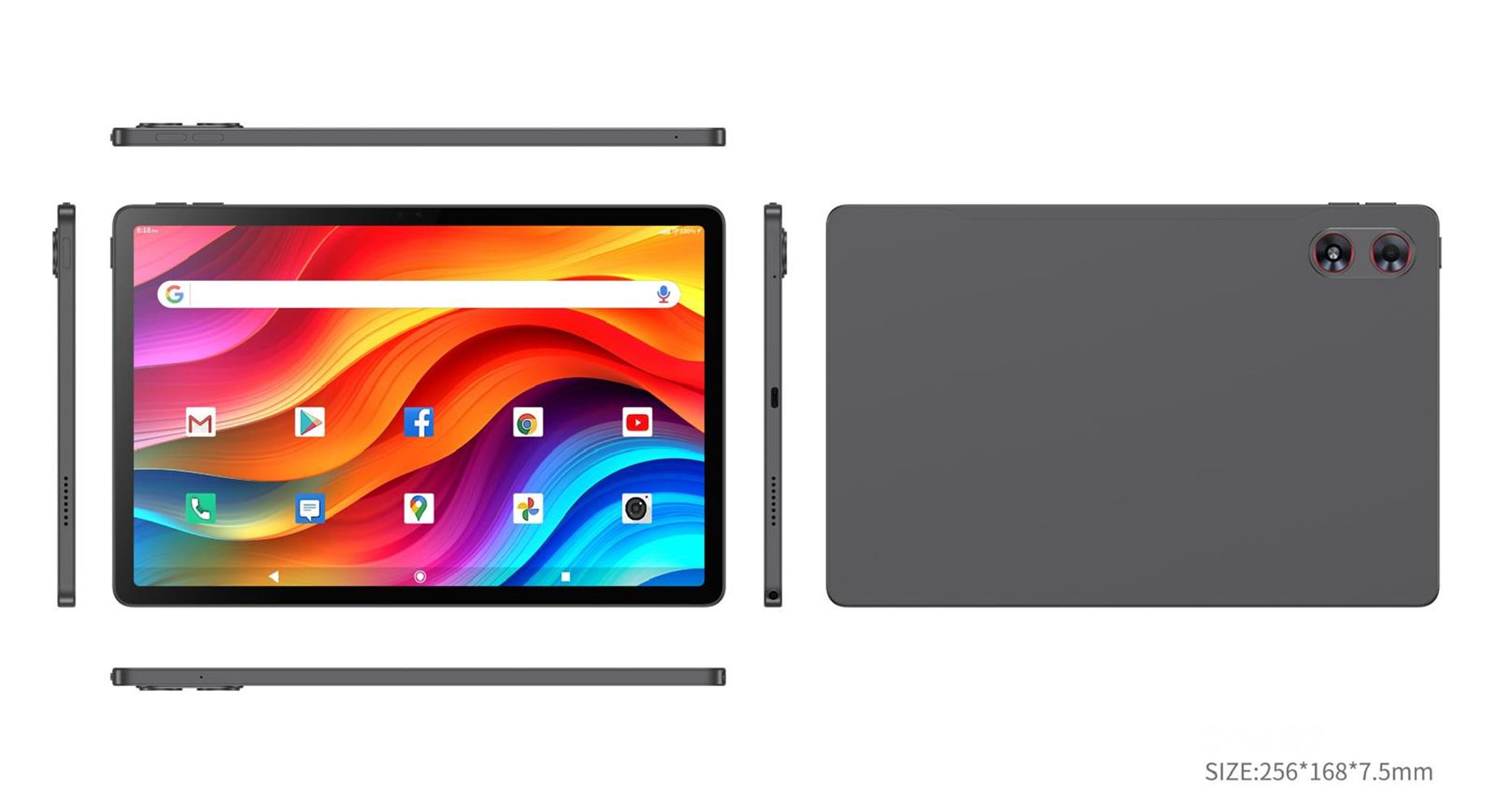 Technopc Quantum Elise T80P 10.95" IPS 8 Core 2GHz 8-256GB 5-13MP Şeffaf Kılıf Pasif Kalem Tablet
