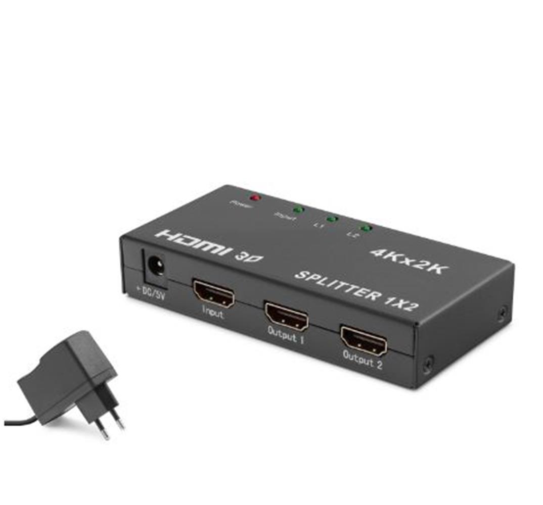 HADRON HDX1295 HDMI Splitter 4K 3D 1 In 2 Out - Siyah