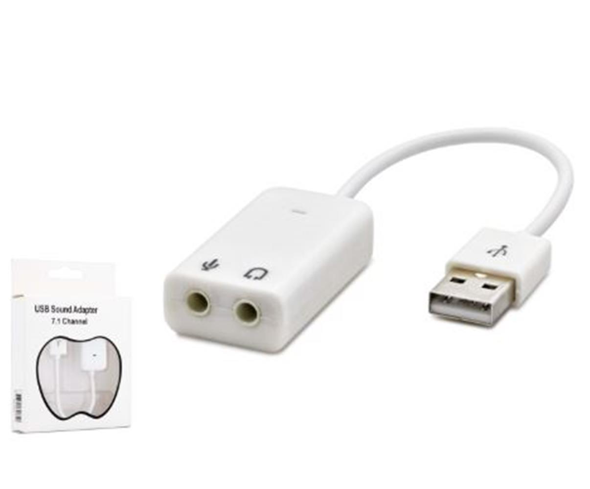 HADRON HDX5263 USB Harici Ses Kartı 7.1 Beyaz