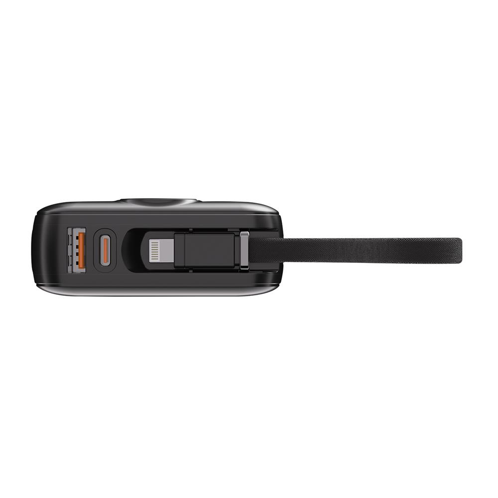 S-link G450 20000mAh PD45W+QC3.0 Dahili Kablolu Siyah LCD Taşınabilir Pil Şarj Cihazı Powerbank