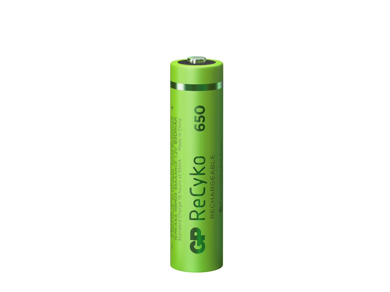 GP AAA 650 mAh Şarjlı Recharge İnce Kalem Pil 4'lü Paket GP65AAAHVC-2TLB4