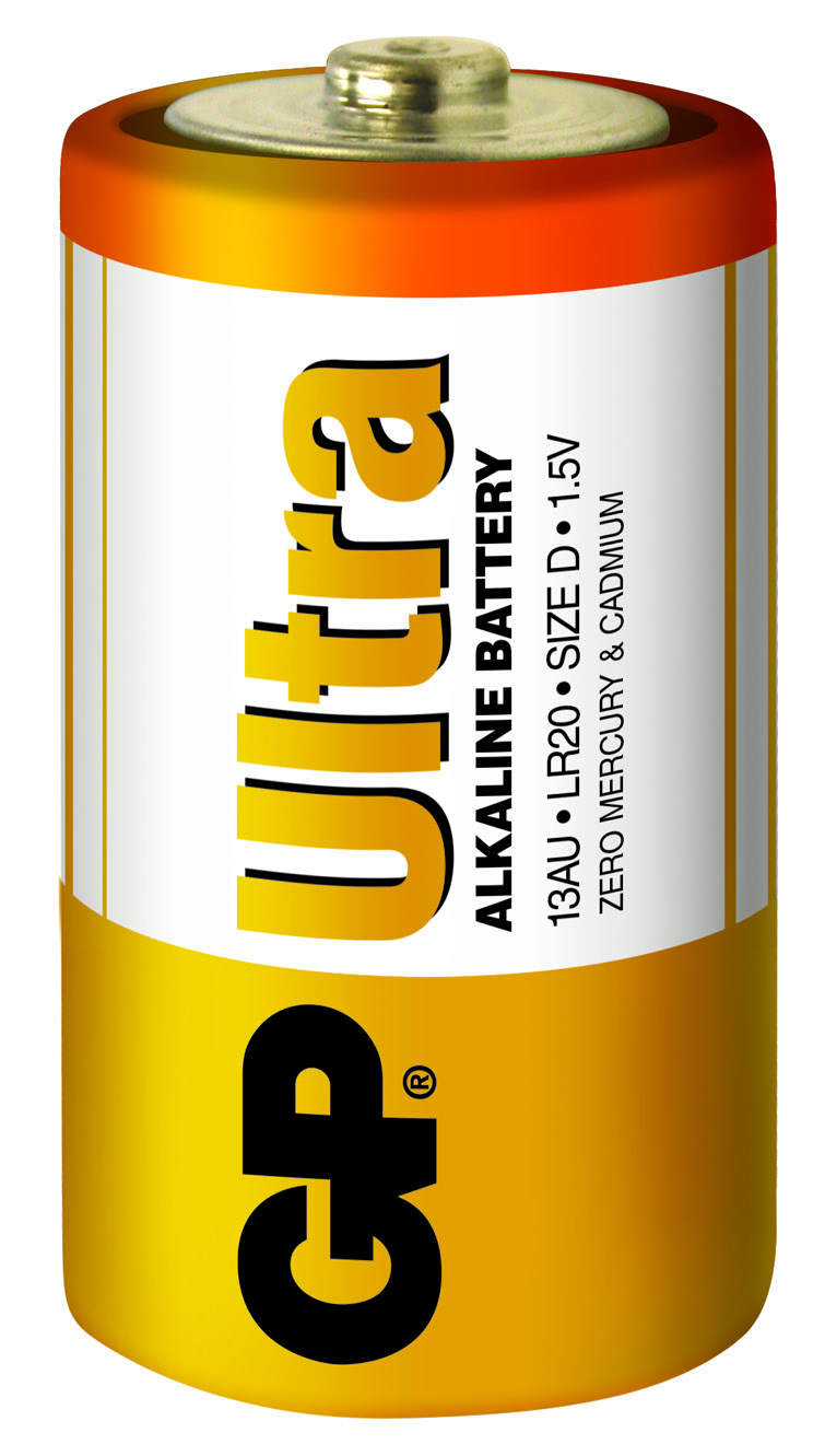 GP G-Tech LR20 Büyük Boy Ultra Alkalin Pil 2'li Paket GP13AU-U2 D Boy