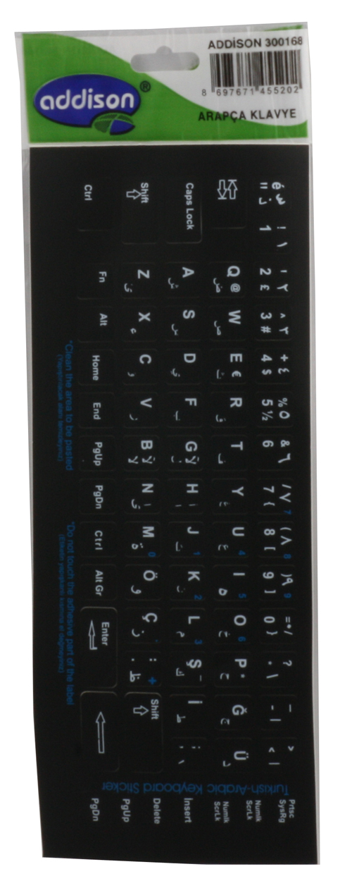 Addison 300168 Arapça q Klavye Stıker