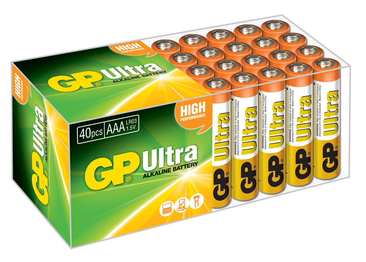 GP G-Tech LR03 AAA Boy Ultra Alkalin İnce Kalem Pil 40'lı Paket GP24AUT-2B40