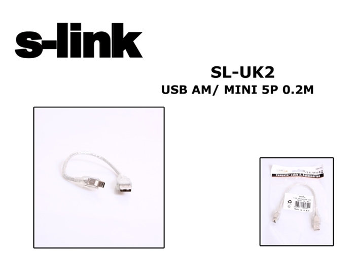 S-link SL-UK2 Mini 5p To 0.20mt Usb Kamera Kablosu