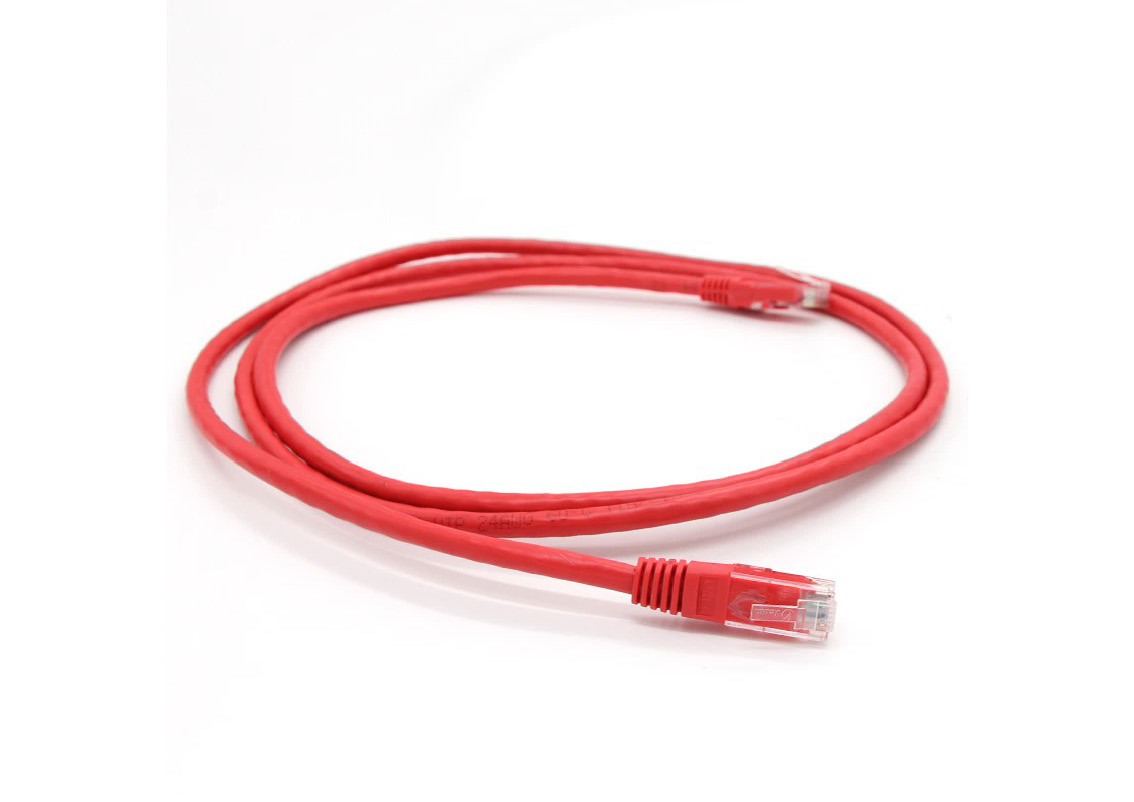 Vcom NP611B-R-5.0 Cat6 5.0MT Kırmızı Utp Patch Kablo