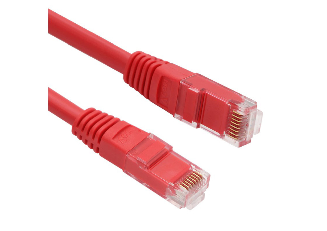 Vcom NP611B-R-5.0 Cat6 5.0MT Kırmızı Utp Patch Kablo