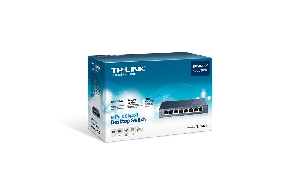 Tp-Link TL-SG108 8 Port 10-100-1000 Mbps Switch Çelik Kasa Tp-Link TL-SG108 8 Port 10-100-1000 Mbps Switch Çelik Kasa