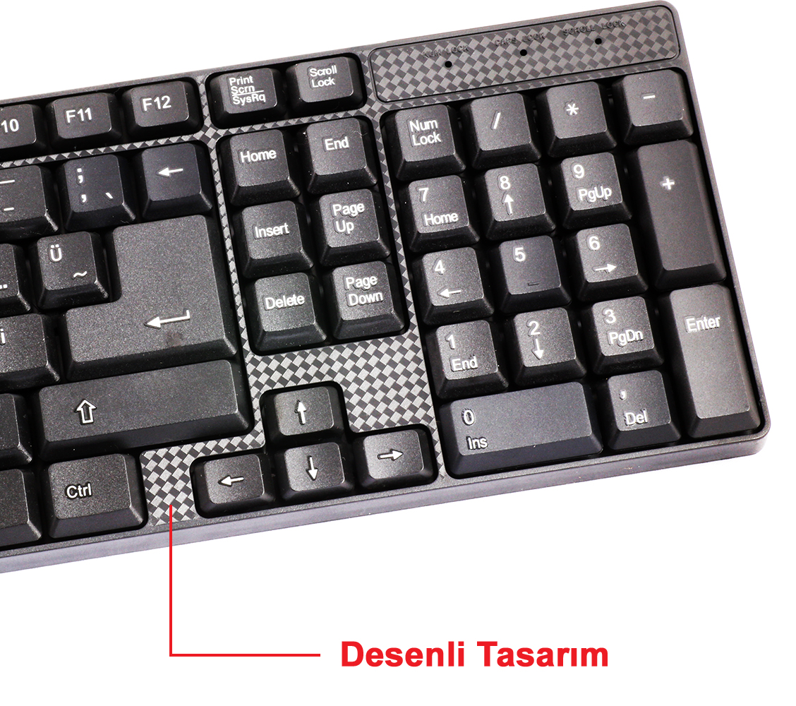 Elba EK-020 Q Usb Siyah Türkçe Kablolu Standart Klavye (1.8Mt Kablo Uzunluğu)