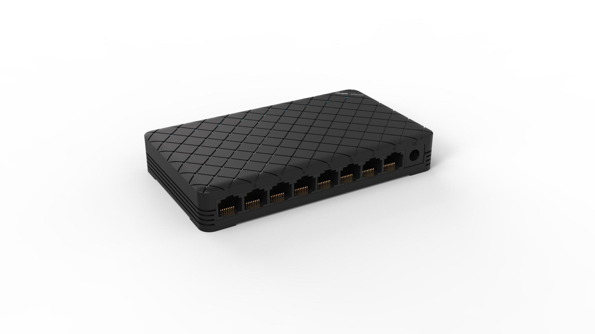 Ruijie Reyee RG-ES08  8 Port 10-100 Mbps Yönetilemez Switch Plastik Kasa