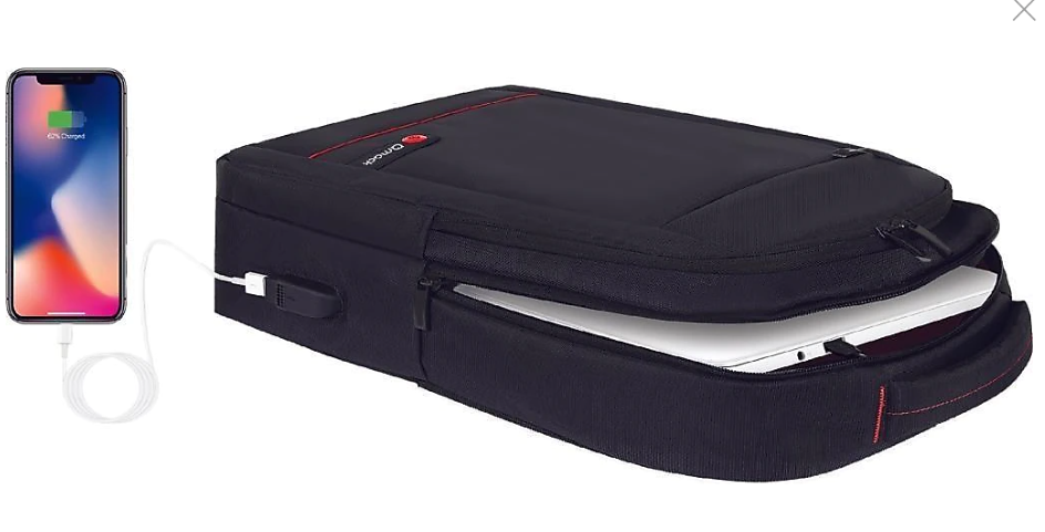 Mack MCC-007 17.3" Office USB Girişli Notebook Sırt Çantası Siyah