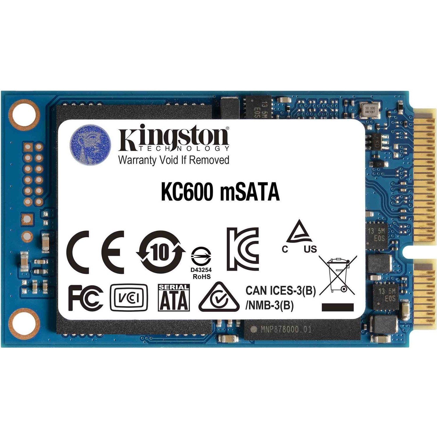 Kingston 256GB KC600 550-500MB-S Msata SSD SKC600MS-256G Harddisk