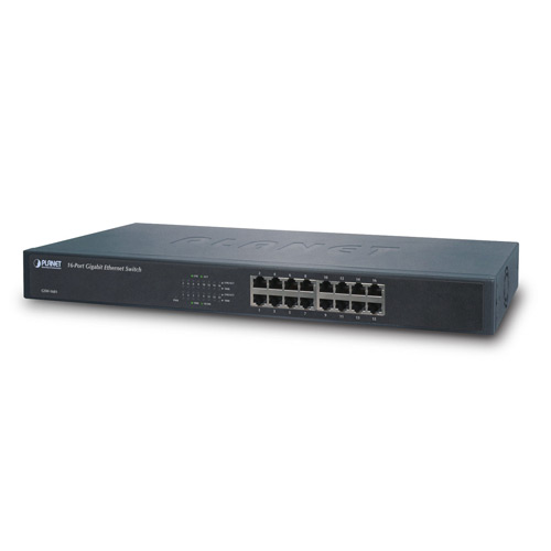 Planet PL-GSW-1601 Yönetilemeyen Switch (Unmanaged Switch)
16 Port 10/100/1000Base-T