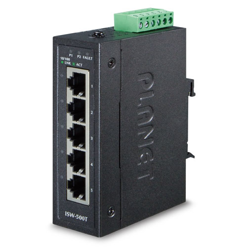 Planet PL-ISW-500T Endüstriyel Tip Ethernet Switch (Industrial Ethernet Switch)
5-Port 10/100Base-TX RJ-45 port 
IP30