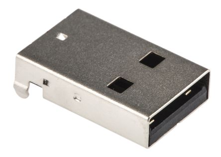 Assmann A-USB A-LP-C Dik Açılı SMT Tipi A USB Dişi Konnektör  (Right Angle SMT Type A USB Connector Plug)