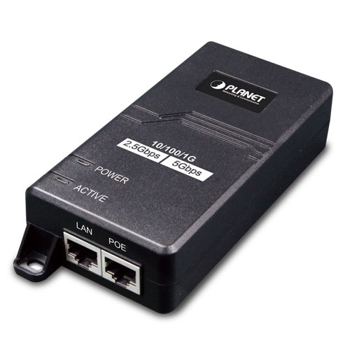 Planet PL-POE-165 Tek Port Çoklu Gigabit 802.3at PoE+ Injector (30 Watt)
Single-port Multigigabit 802.3at PoE+ Injector (30 Watts)