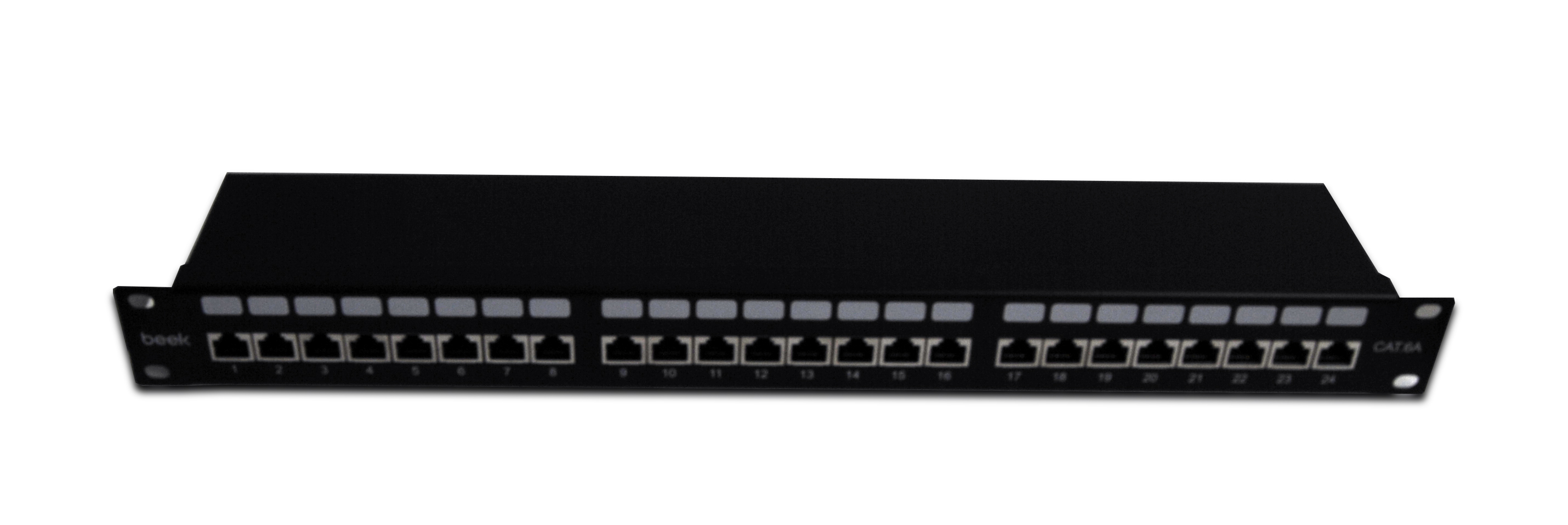 BEEK BN-PP-6A24S Beek 19" 1U 24 port CAT6A STP Patch Panel