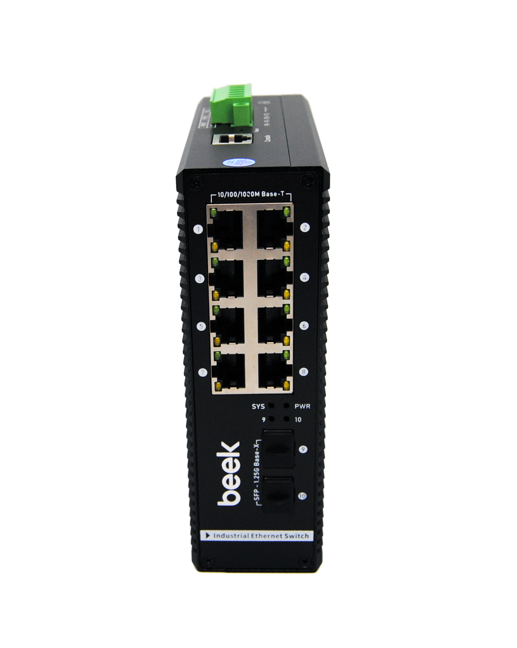 BEEK BN-ISW-2082PG Beek Yönetilebilir L2+ Endüstriyel PoE Switch
8 x 10/100/1000T  IEEE802.3af/at PoE+ port (Port başına 30.8 watt) (PoE Güç Bütçesi maks.  120/240 Watt)
2 x 1/10G SFP+
Din-Ray montajına uygun
Beek 8 port Gigabit Industrial Managed Din Rai