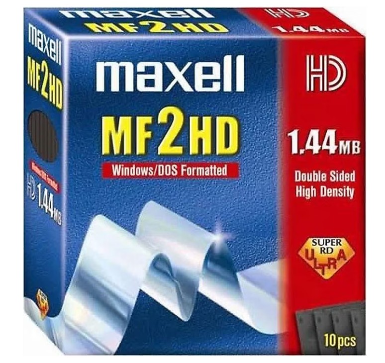 Maxell Mf2Hd 3.5 1.44 Mb Floppy Disk Biçimlendirilmiş Boş Disket 10'lu Paket
