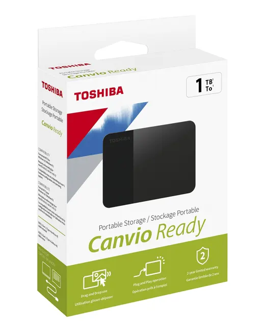 TOSHIBA CANVIO READY 1 TB 2.5" USB3.2 (HDTP310EK3AA) görseli 4